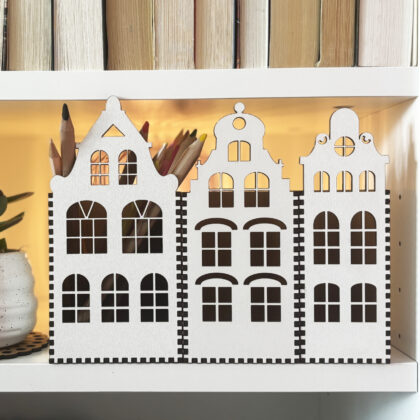 Desk organizer - townhouse