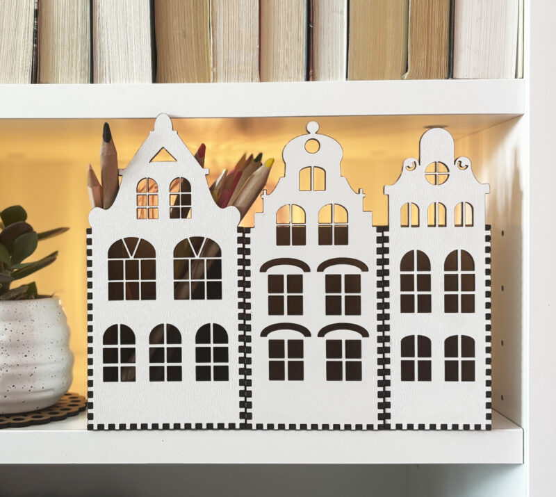 Desk organizer - townhouse