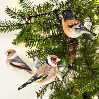 Painted bird - ornament