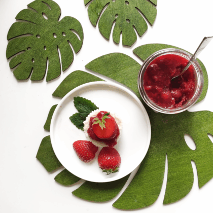 Green leaf - coaster