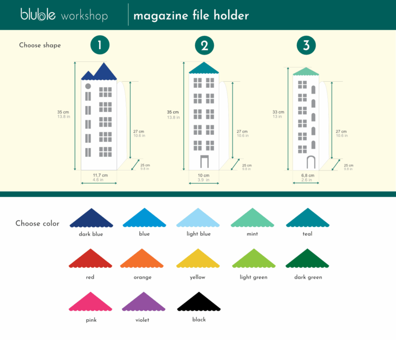 File organizer - white house with colorful roof - Image 5