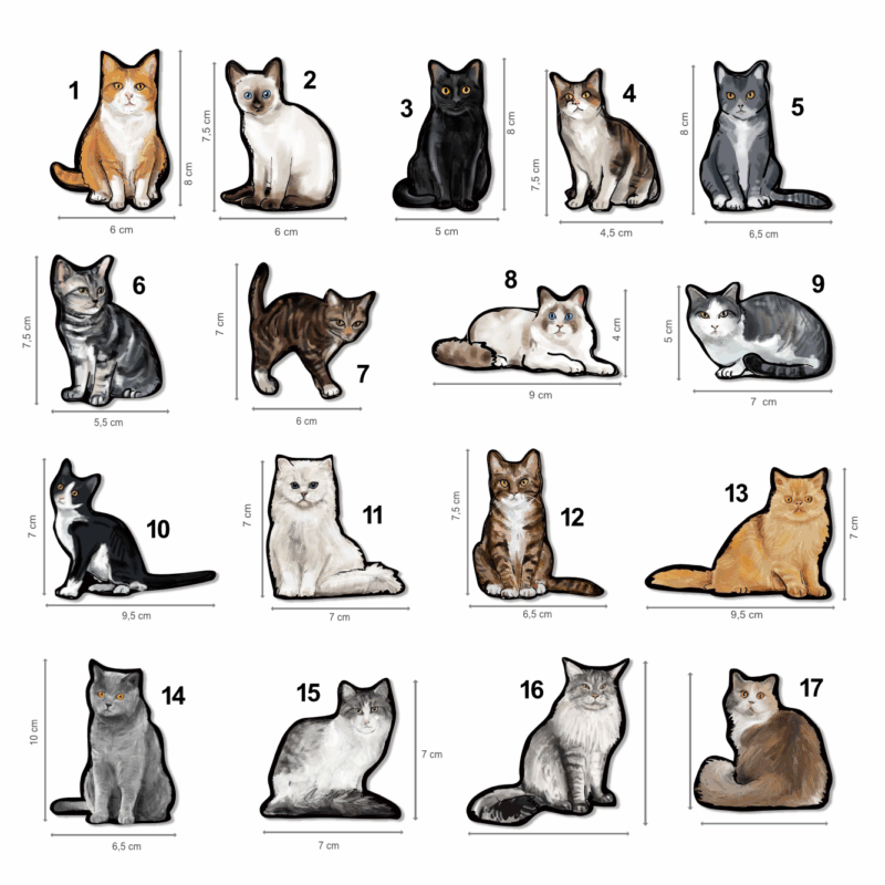 cat - fridge magnet - Image 2