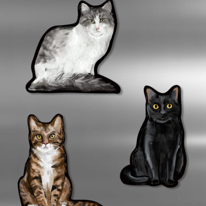 cat - fridge magnet