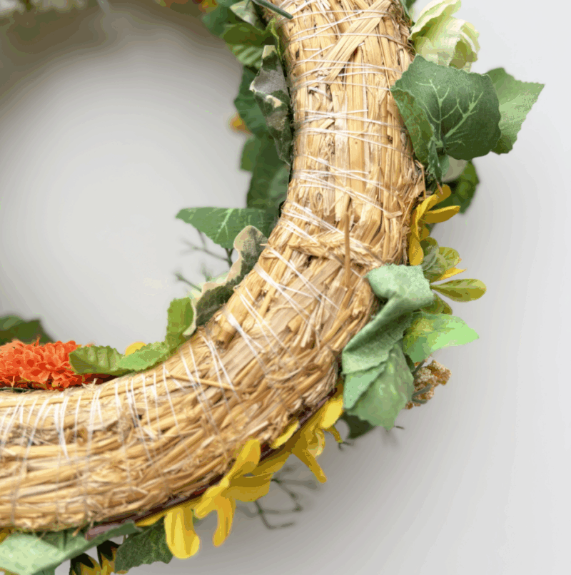 wreath - orange daisies - Image 2