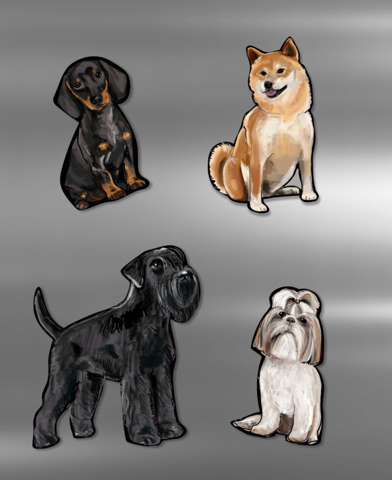 dog - fridge magnet - Image 3