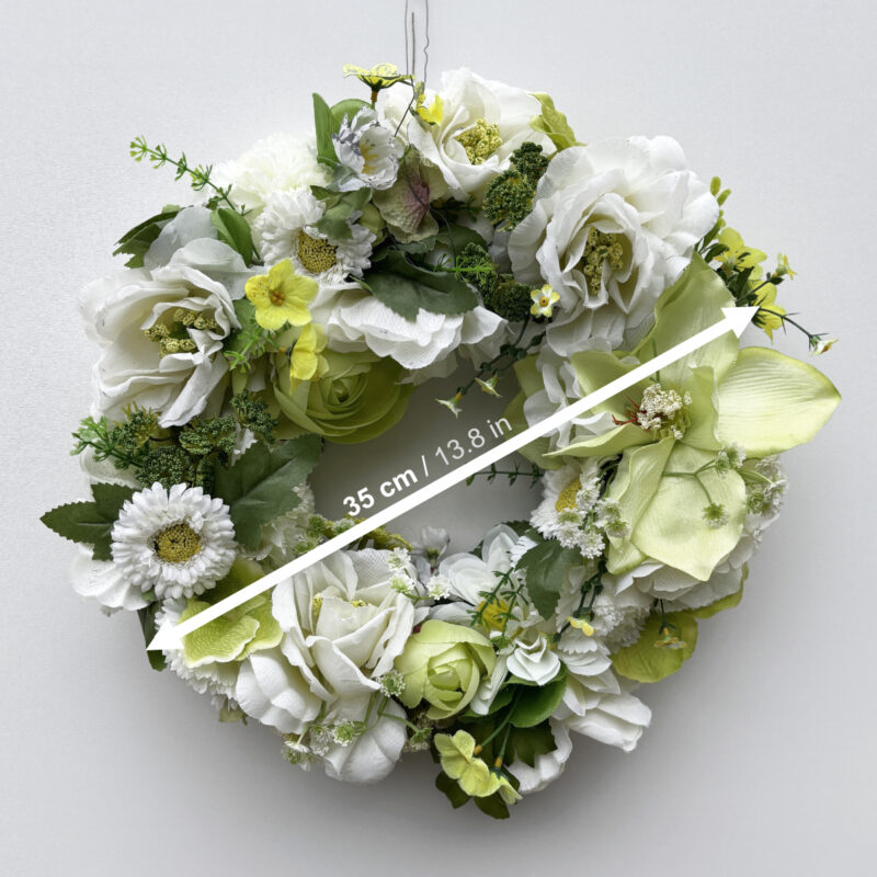 wreath - white daisies - Image 3